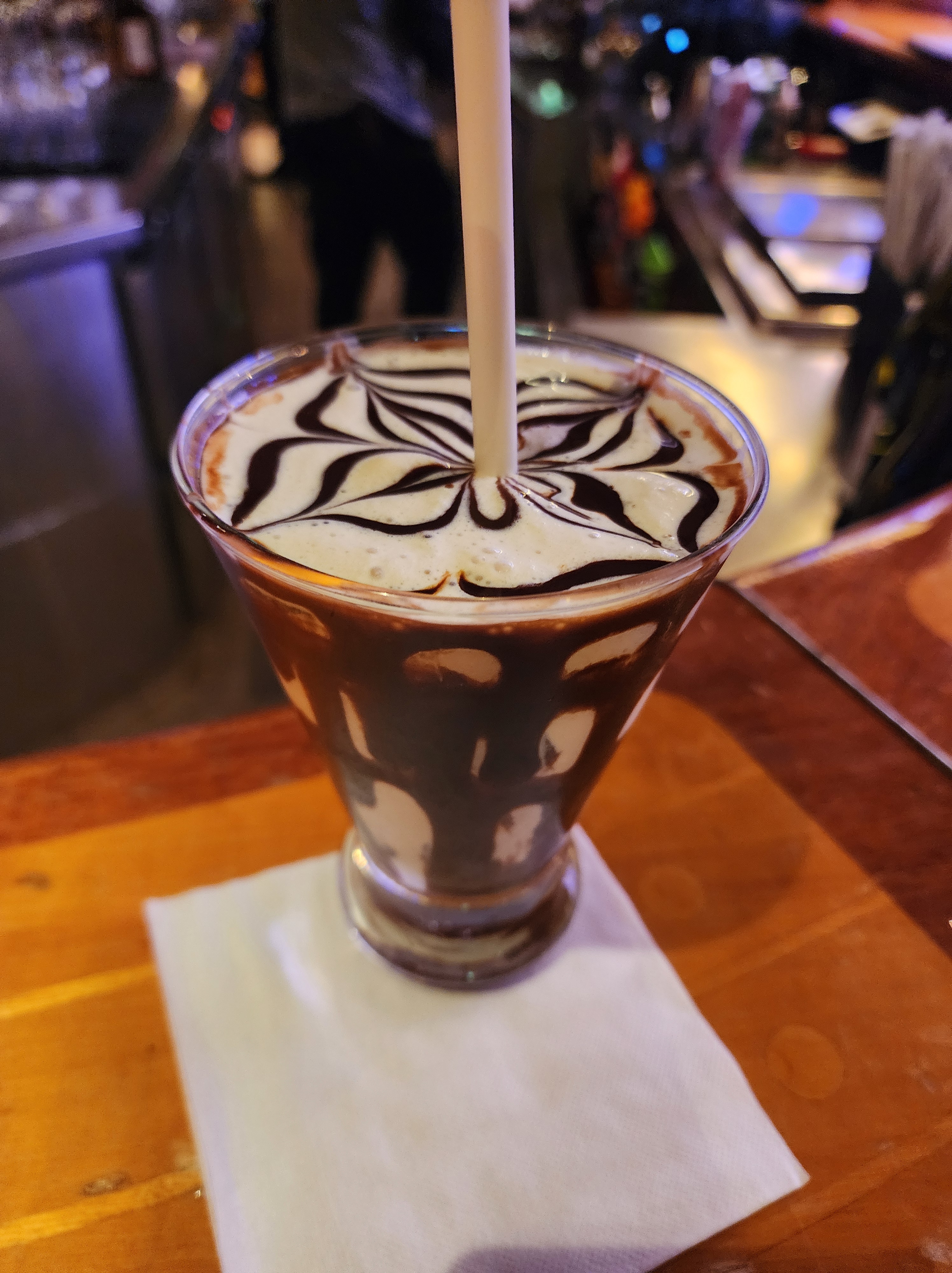 Mudslide cocktail on serenade of the seas
